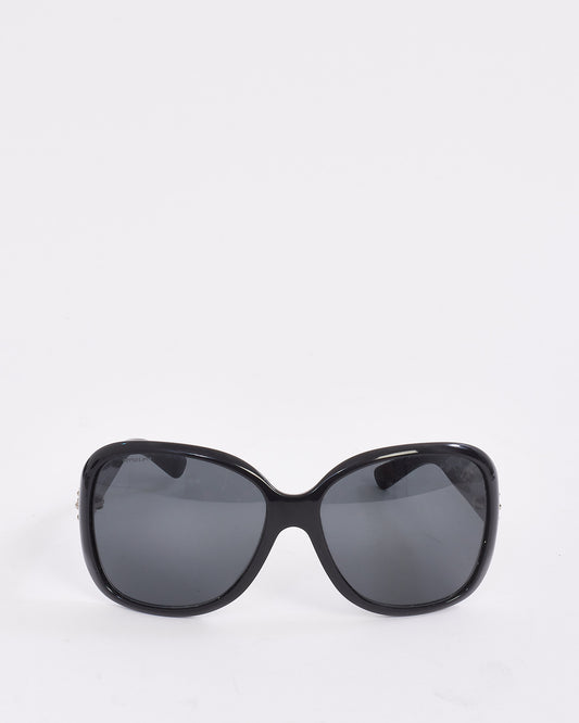 Prada Black Square Studded Arm SPR04M Sunglasses