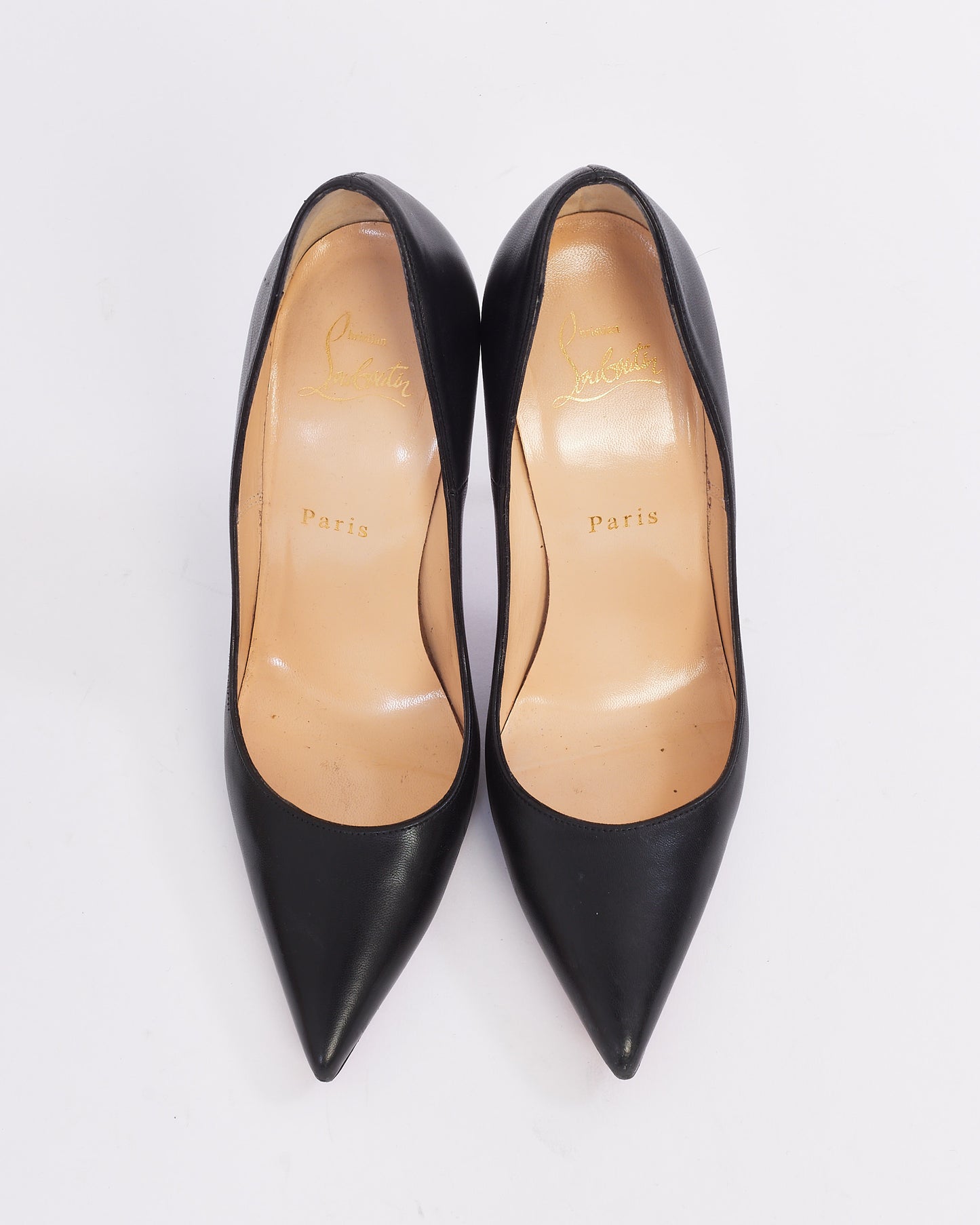 Christian Louboutin Black Leather Nappa 120mm So Kate Heels - 37.5