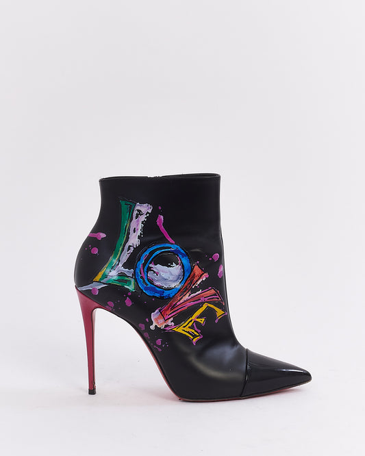 Christian Louboutin Bottines LOVE So Kate Booty en cuir noir - 37