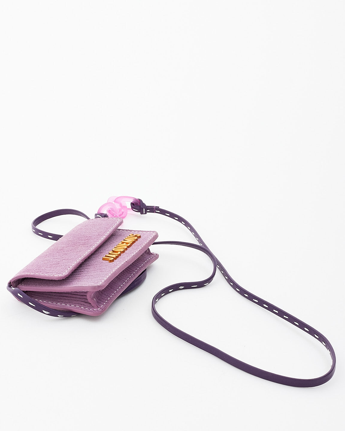 Jacquemus Purple Velvet Le Riviera Mini Crossbody Bag