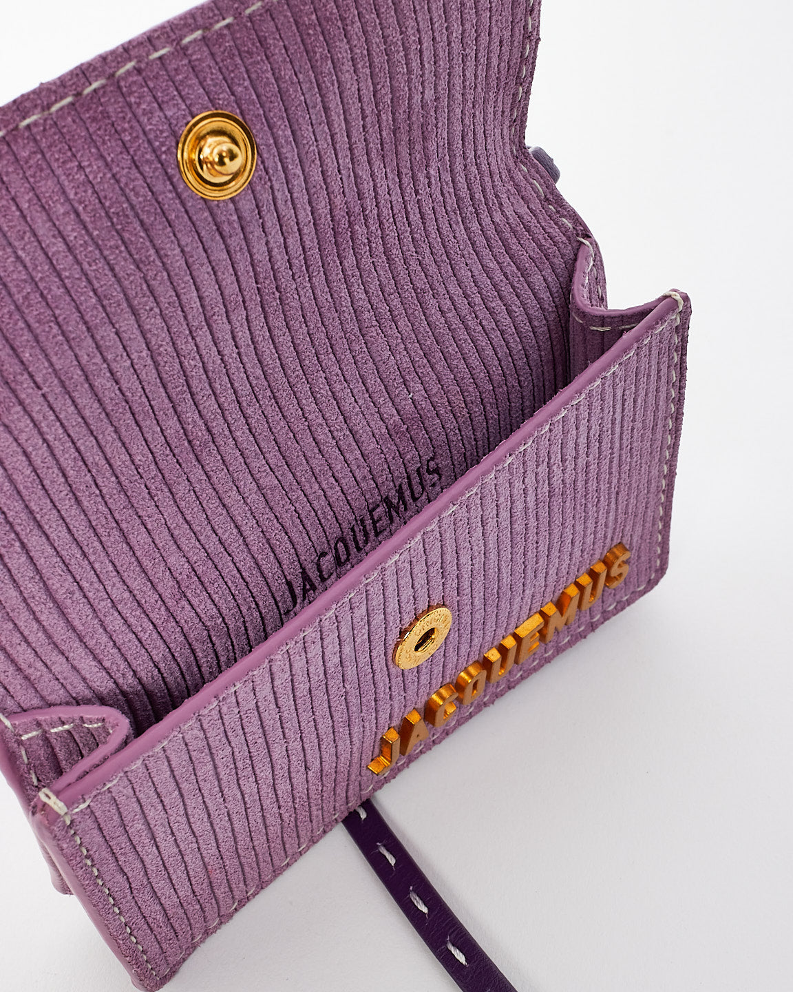 Jacquemus Purple Velvet Le Riviera Mini Crossbody Bag