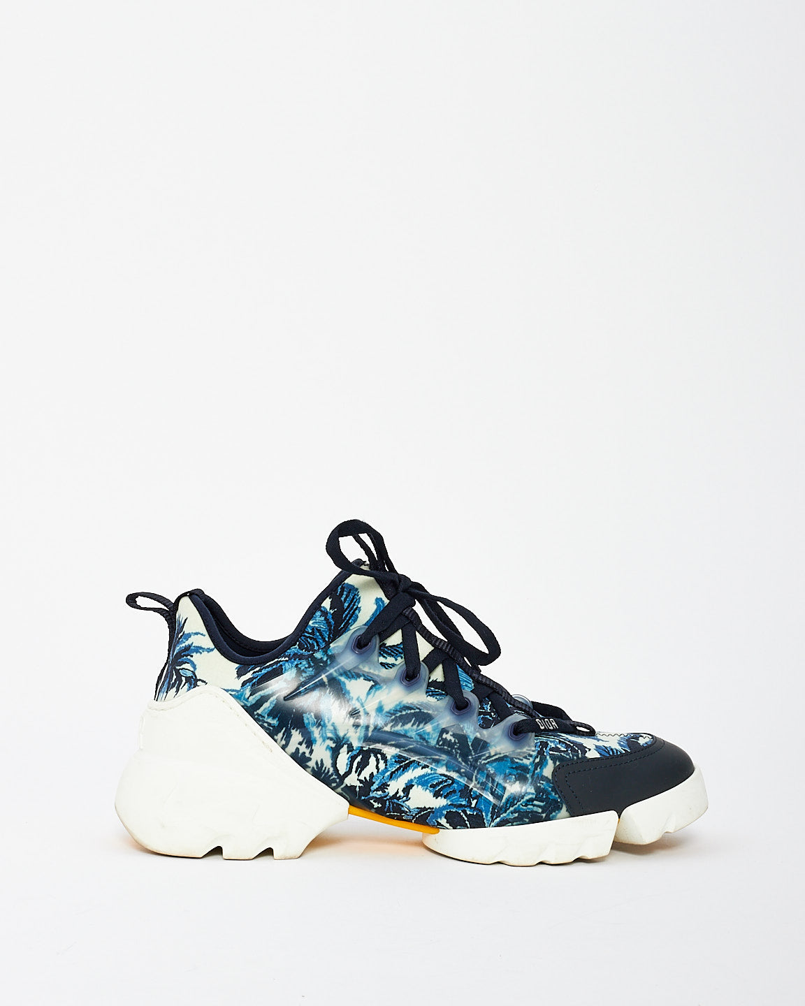 Dior Blue/White Kaleidiorscopic Fabric D-Connect Chunky Sneakers - 38