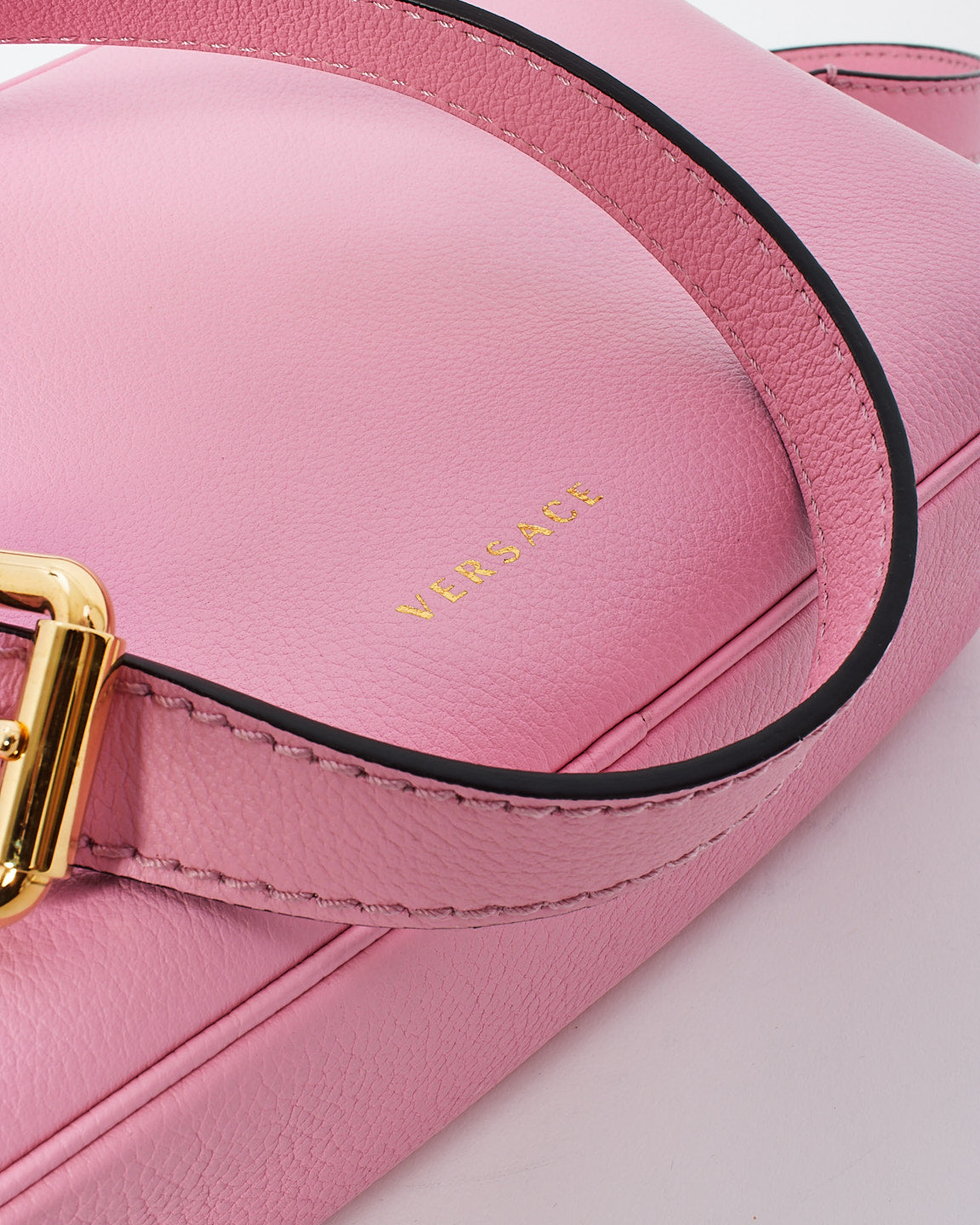 Versace Pink Leather Medusa Camera Bag