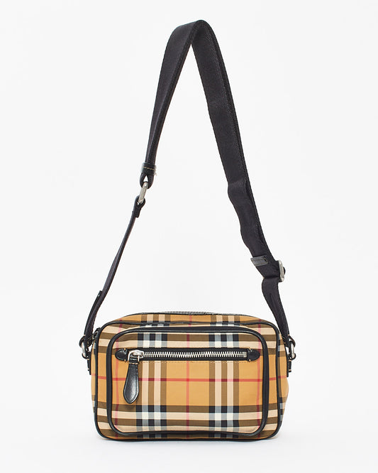 Burberry Beige Vintage Check Paddy Small Crossbody Bag