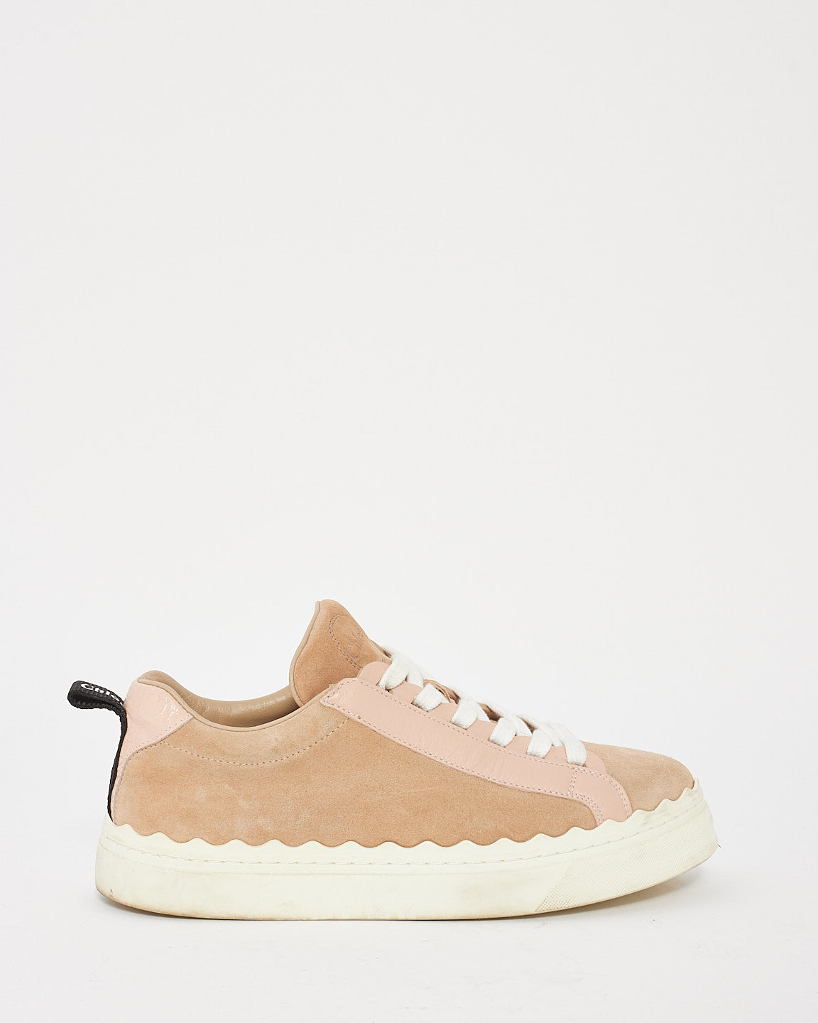 Chloé Baskets Lauren en daim rose clair - 39