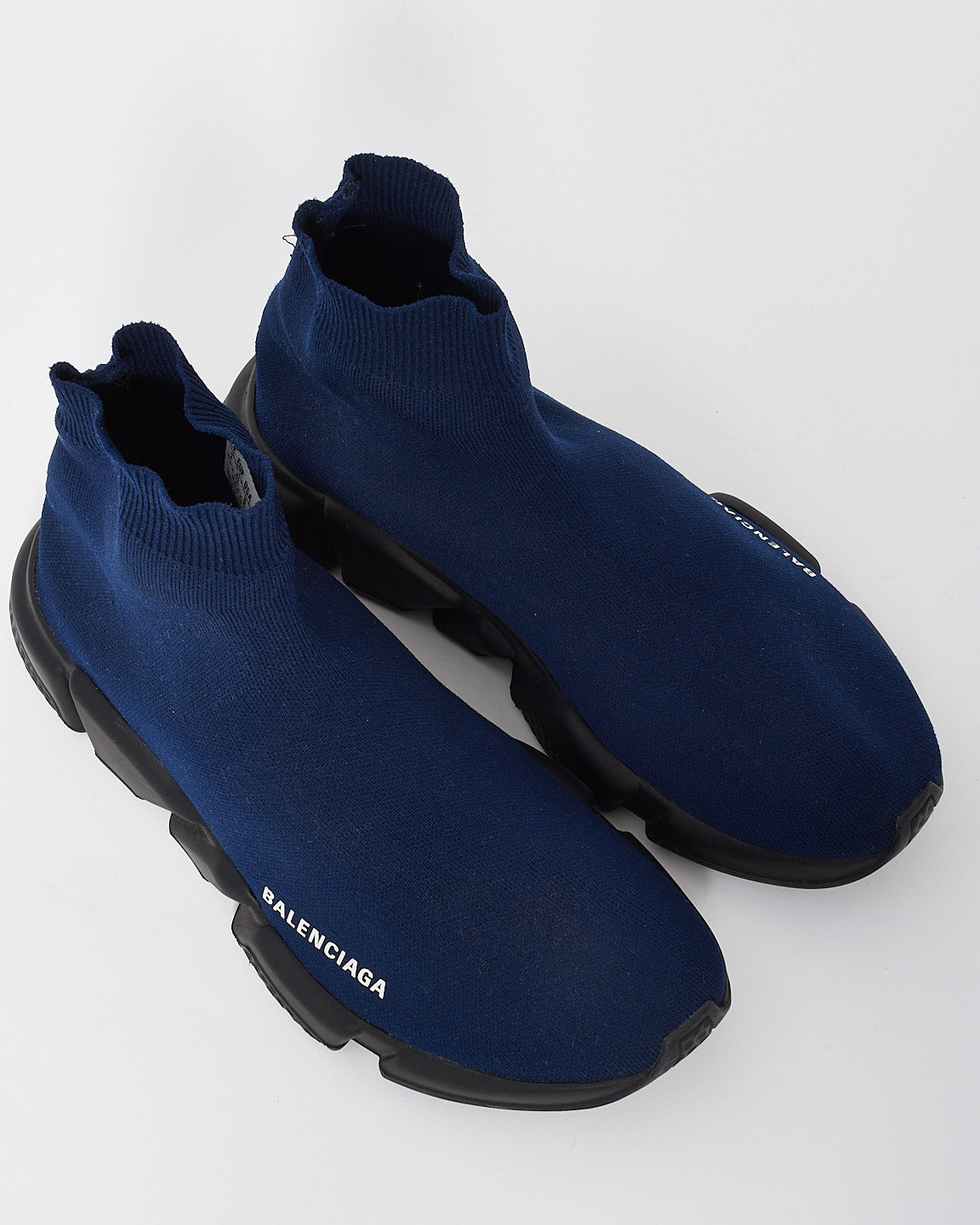 Balenciaga Baskets Sock Speed ​​en tissu bleu - 41