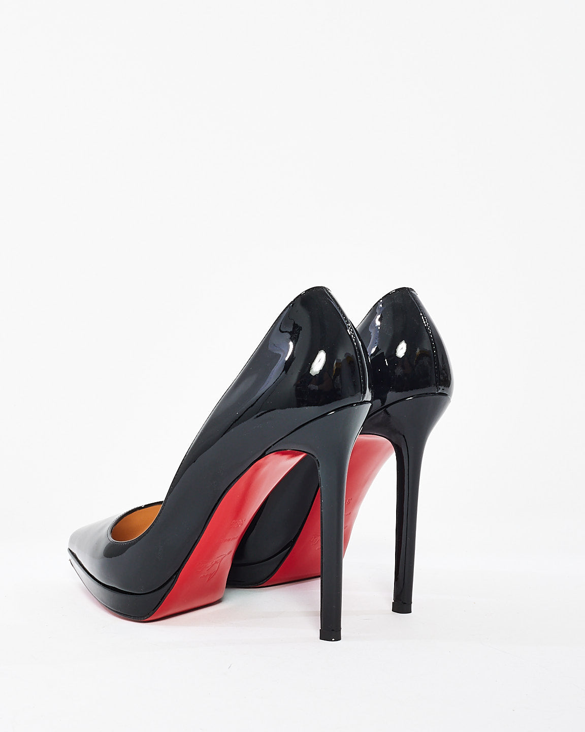 Christian Louboutin Black Patent Leather Pigalle Plato 120mm Pumps - 39.5