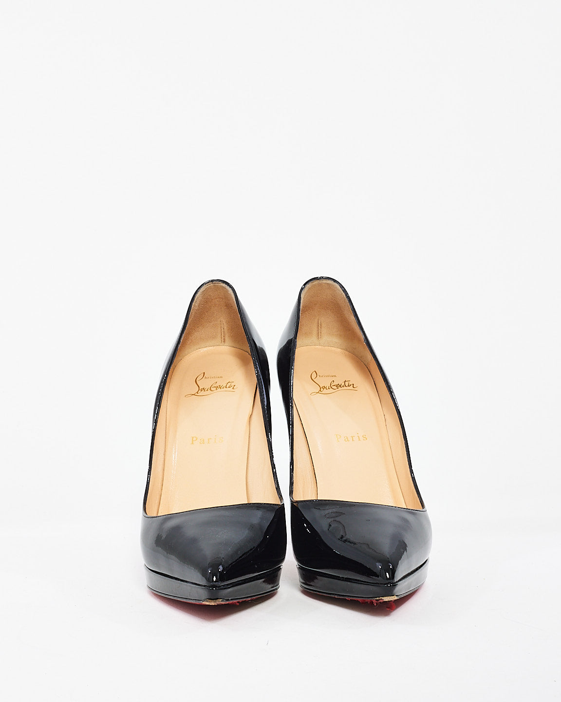 Christian Louboutin Black Patent Leather Pigalle Plato 120mm Pumps - 39.5