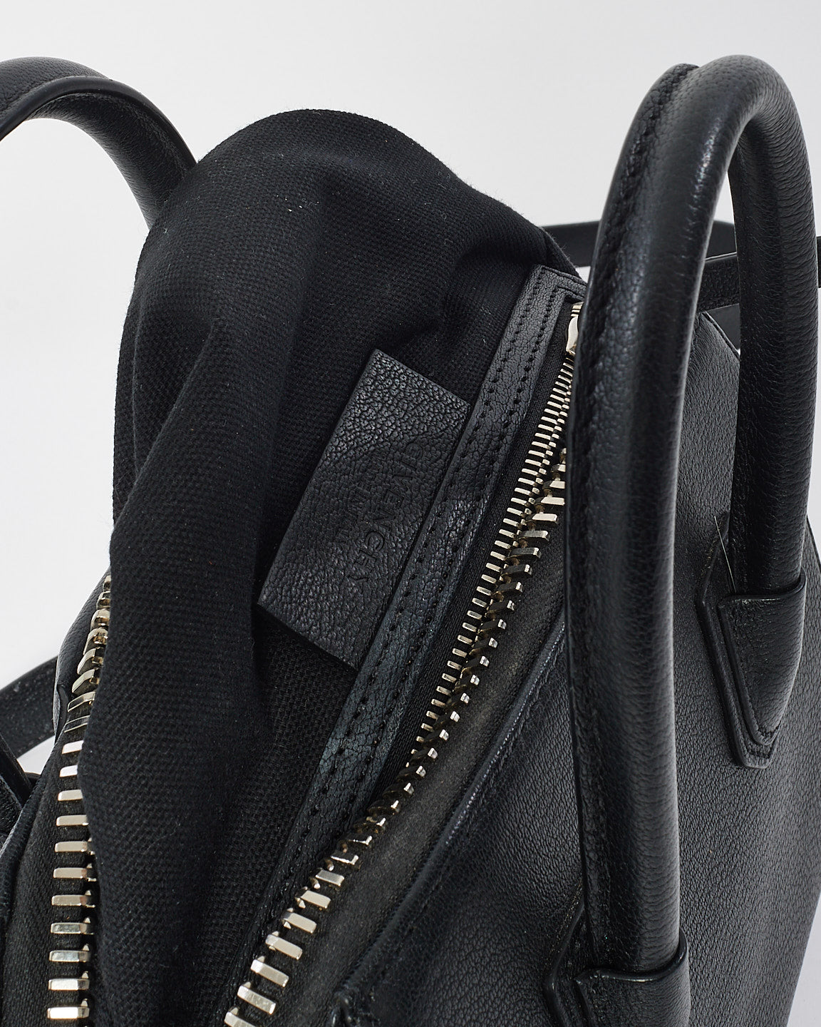 Givenchy Black Grained Leather Mini Antigona Bag