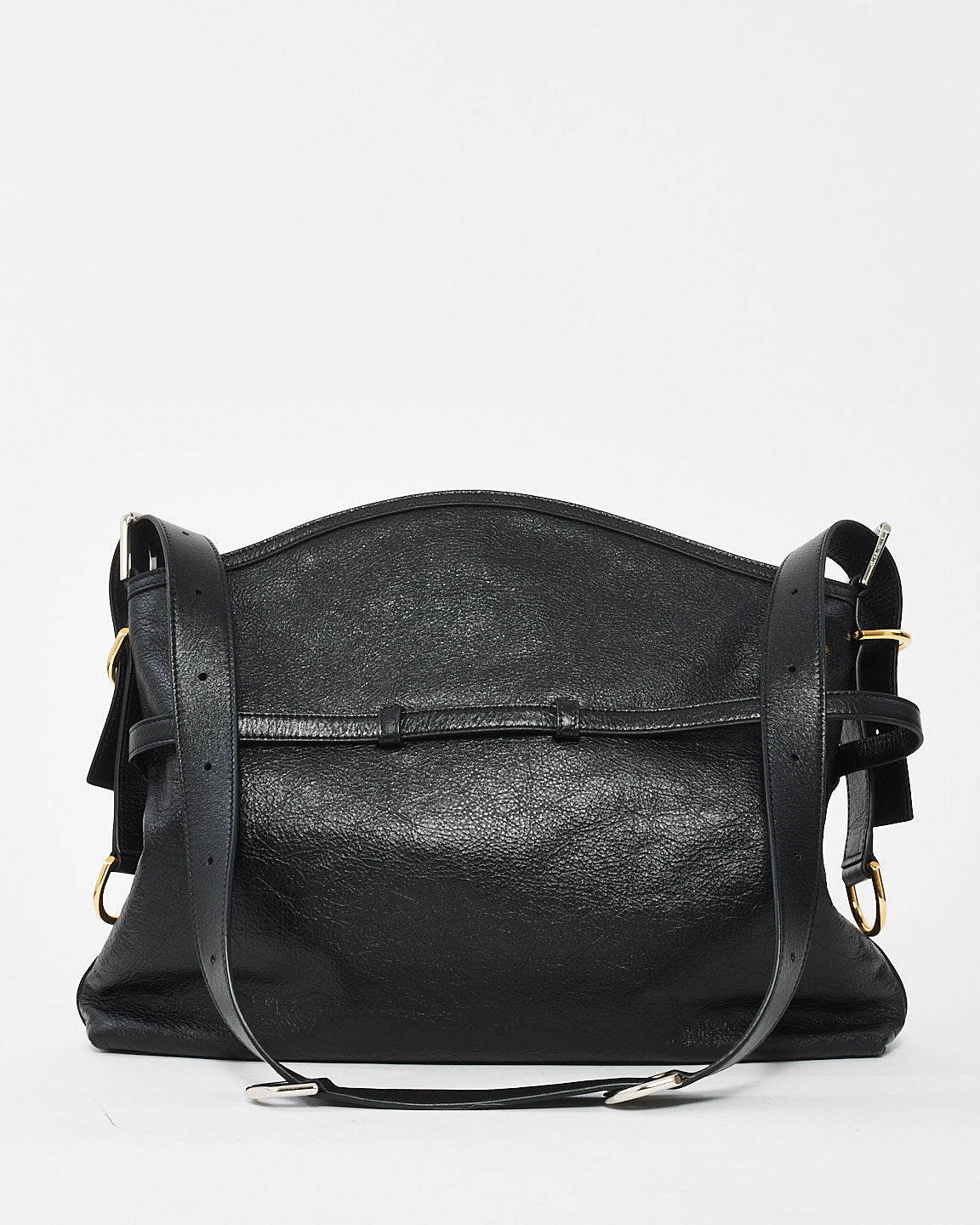 Givenchy Black Leather Voyou Medium Shoulder Bag