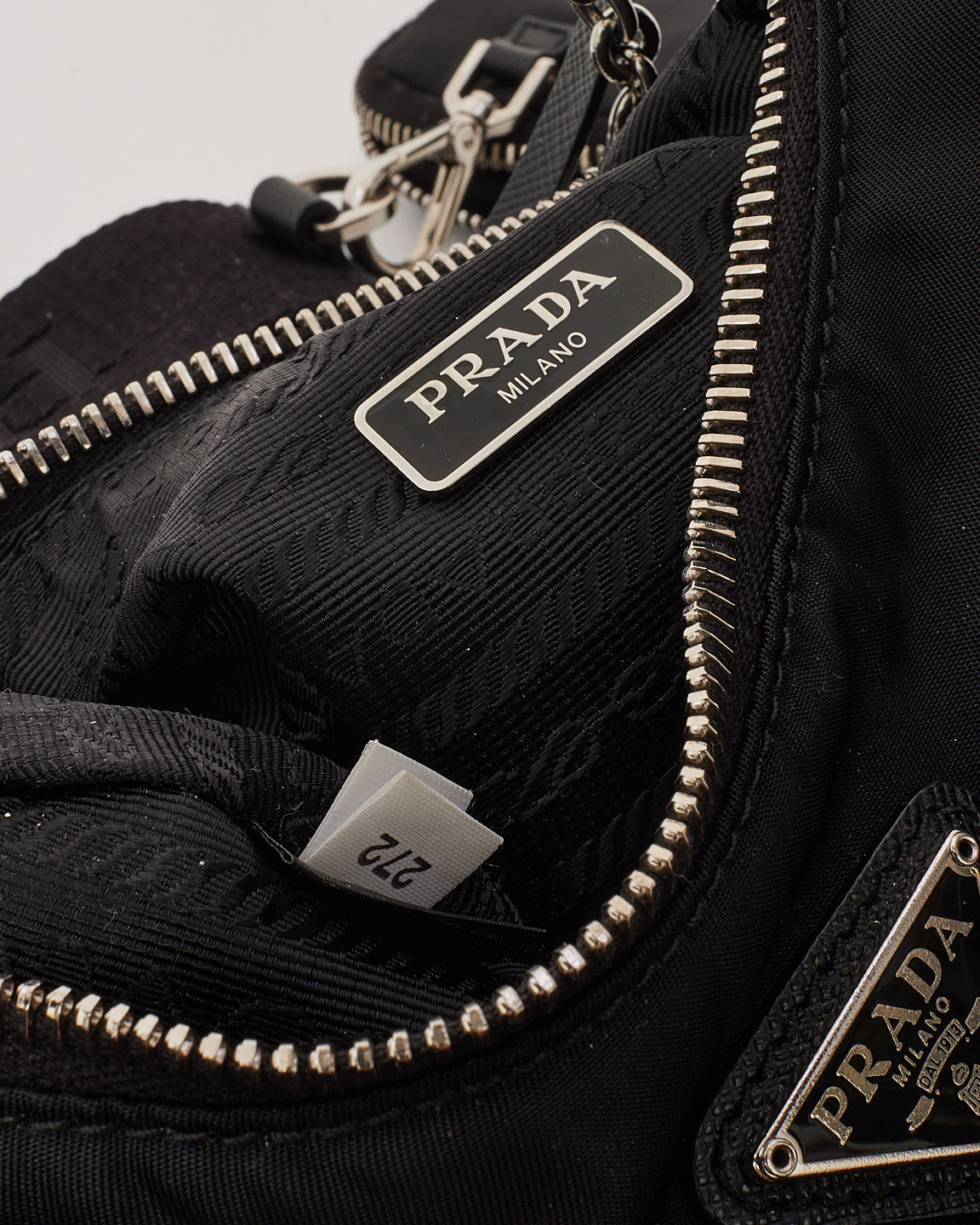 Prada Black Nylon Tessuto 2005 Re-edition Crossbody Bag