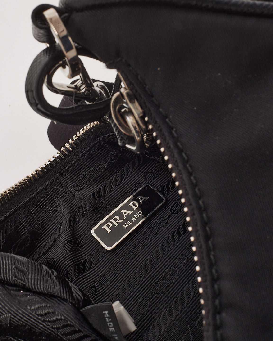 Prada Black Nylon Tessuto 2005 Re-edition Crossbody Bag