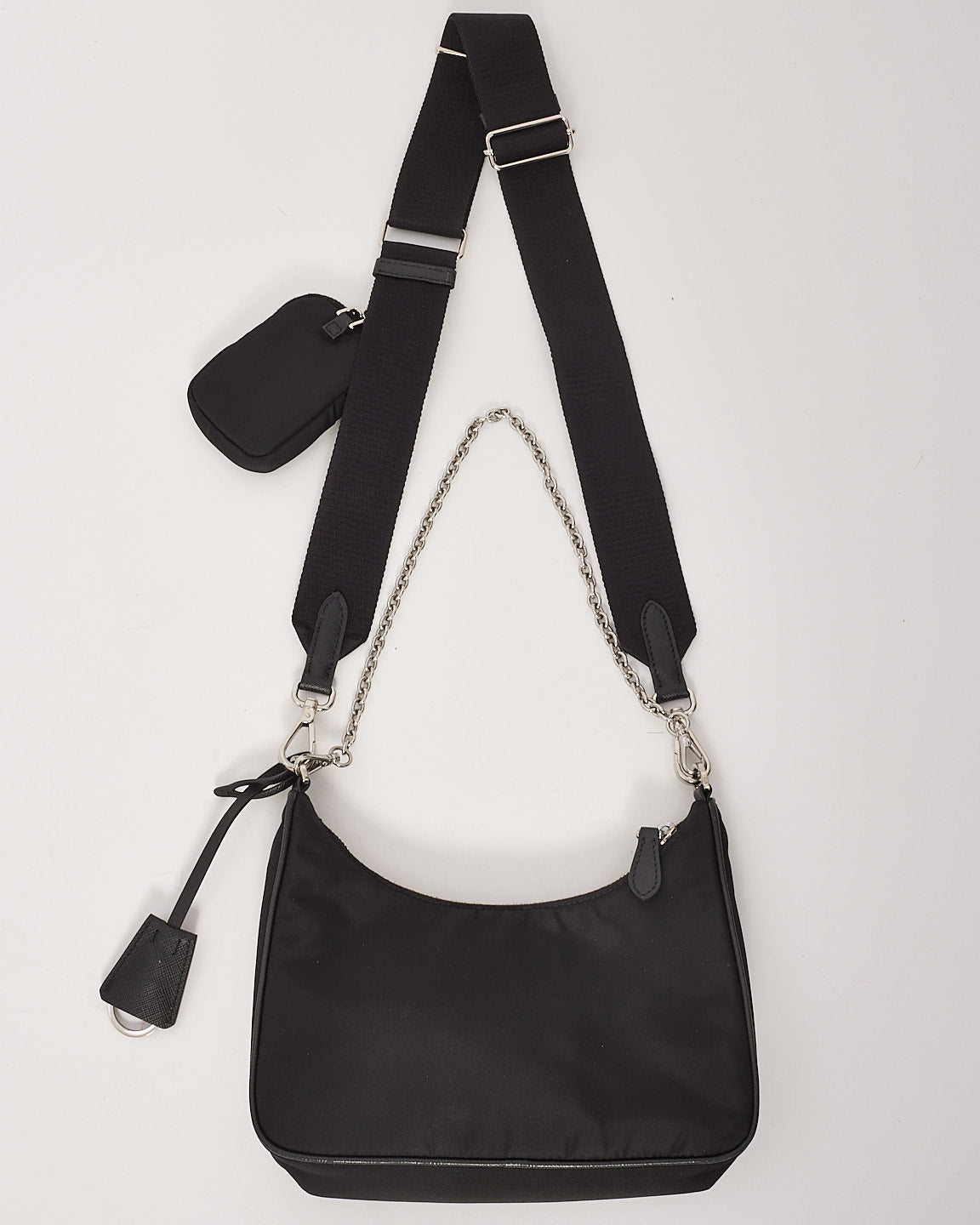 Prada Black Nylon Tessuto 2005 Re-edition Crossbody Bag