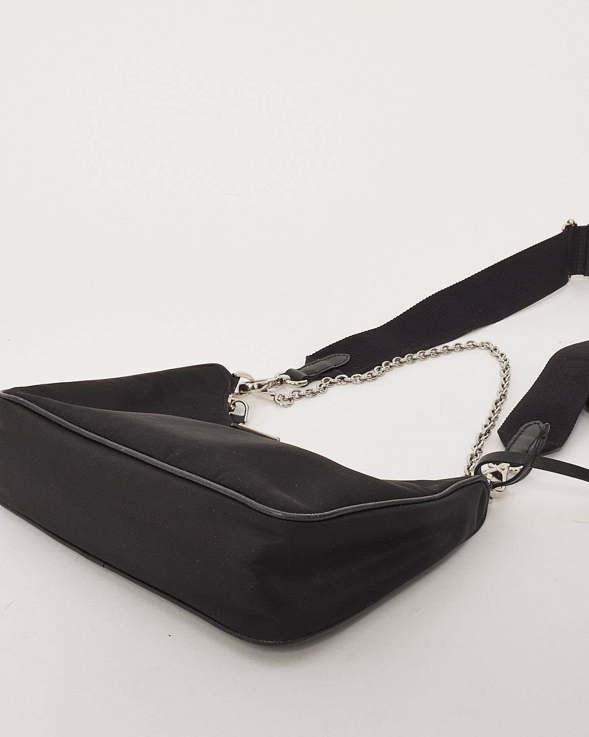 Prada Black Nylon Tessuto 2005 Re-edition Crossbody Bag