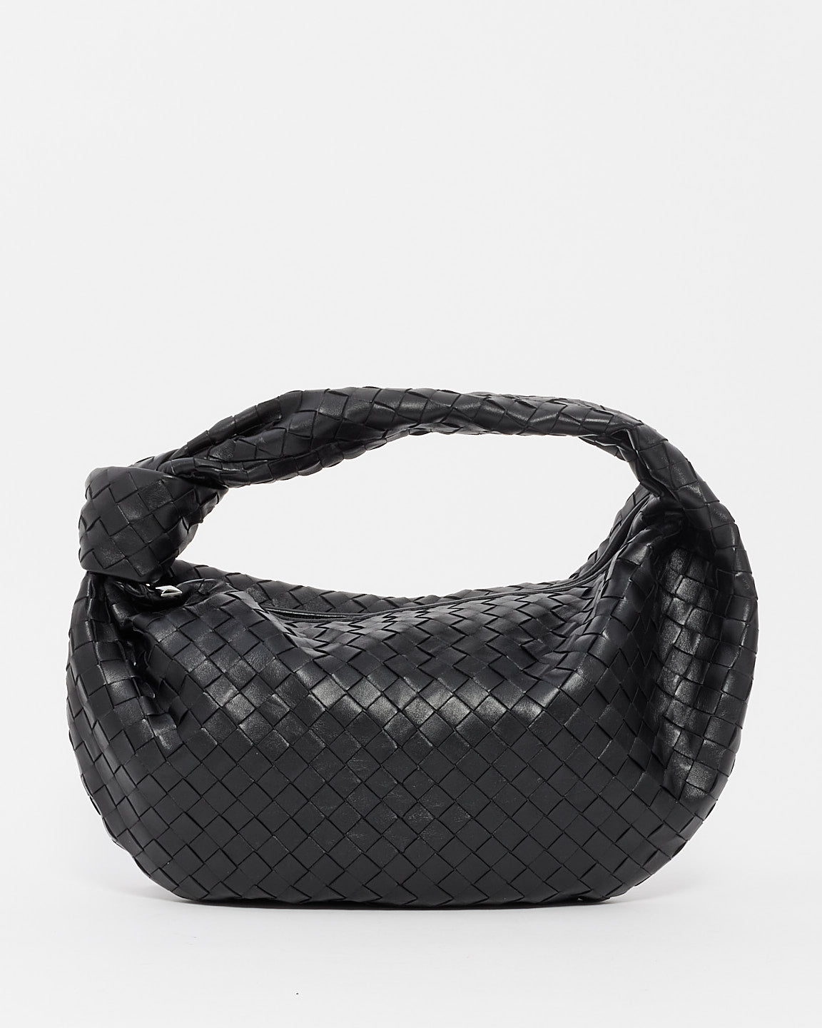 Bottega Veneta Black Intrecciato Leather Small Jodie Bag