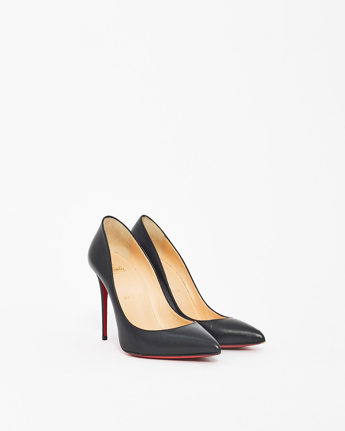 Christian Louboutin Black Leather So Kate Pumps - 37.5