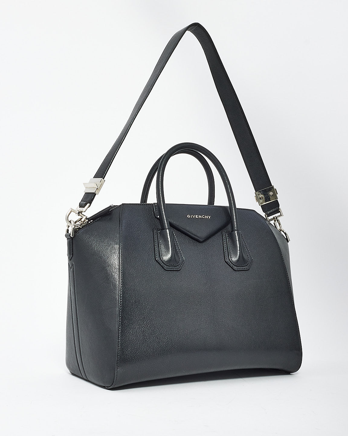 Givenchy Black Grained Medium Antigona Bag