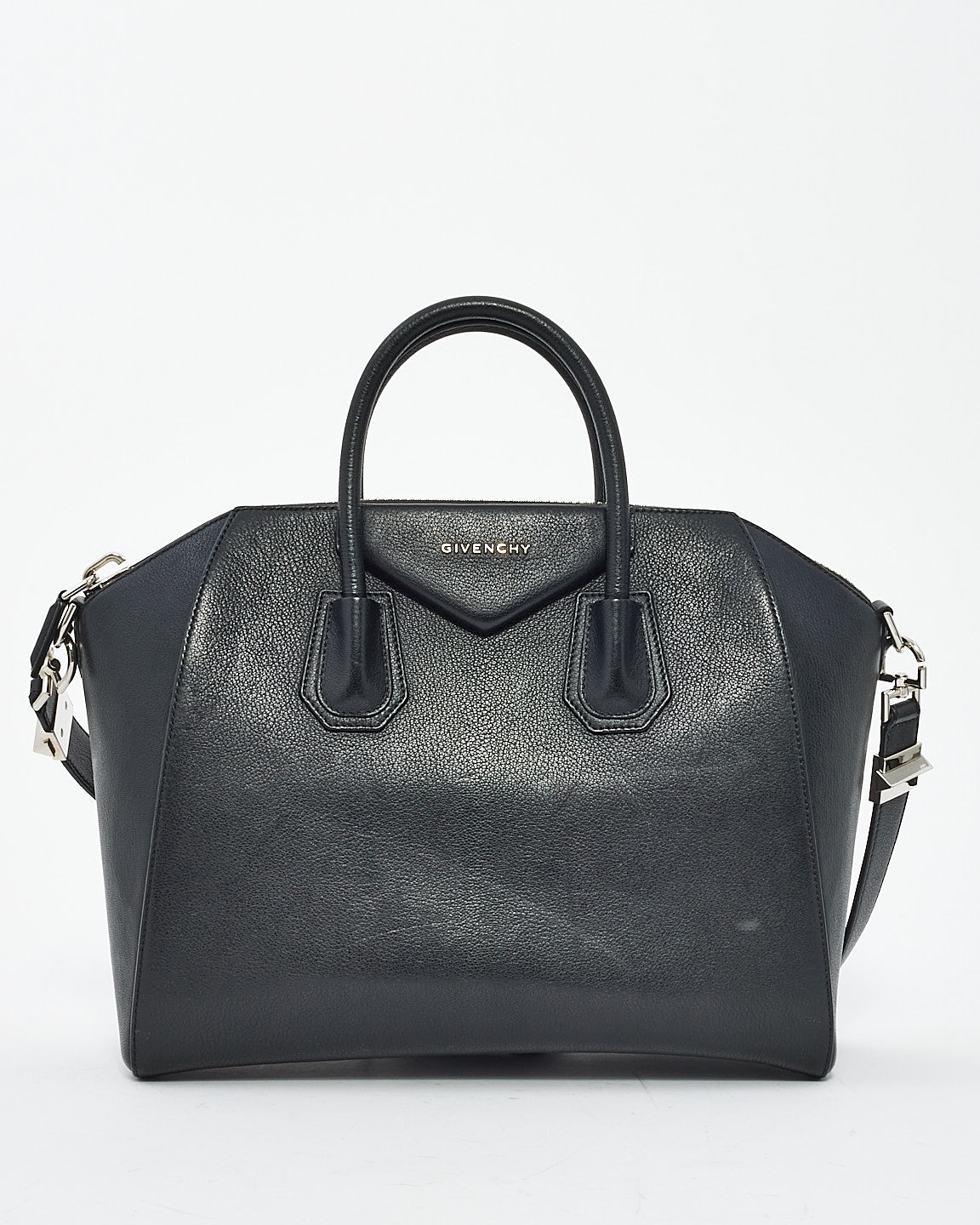 Givenchy Black Grained Medium Antigona Bag