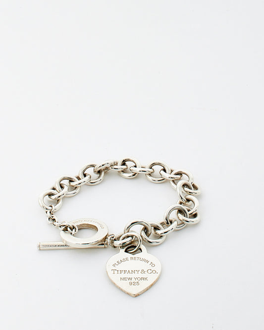 Tiffany 
Co. Sterling Silver Return To Tiffany Heart Tag Toggle Bracelet