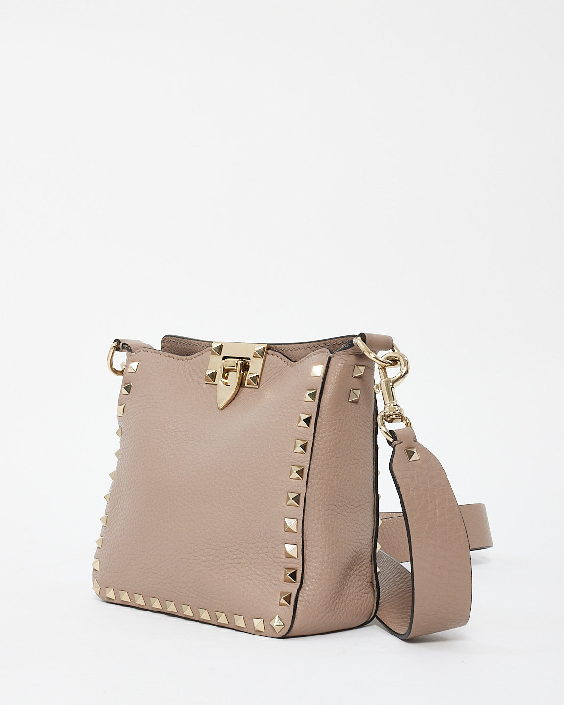 Valentino Blush Pink Leather Rockstud Crossbody Bag Bag