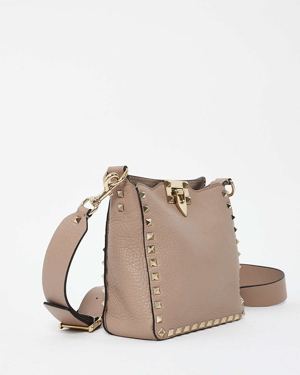 Valentino Blush Pink Leather Rockstud Crossbody Bag Bag