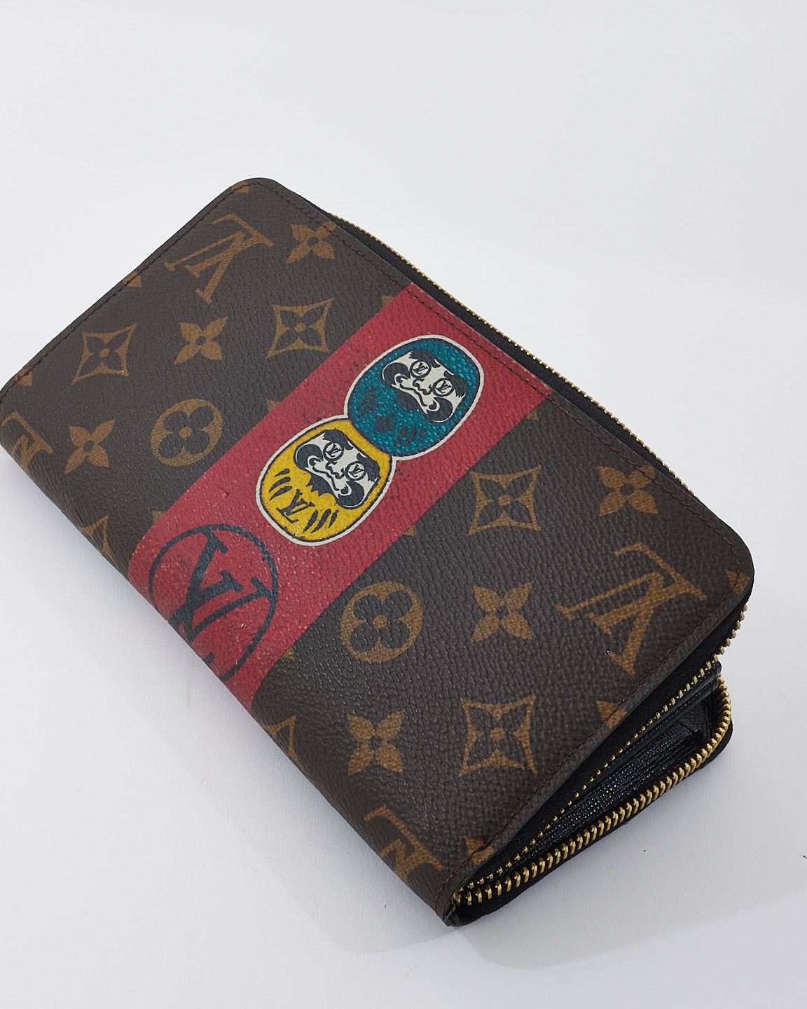 Louis Vuitton Monogram Canvas Kansai Yamamoto Kabuki Dharma Zippy Wallet