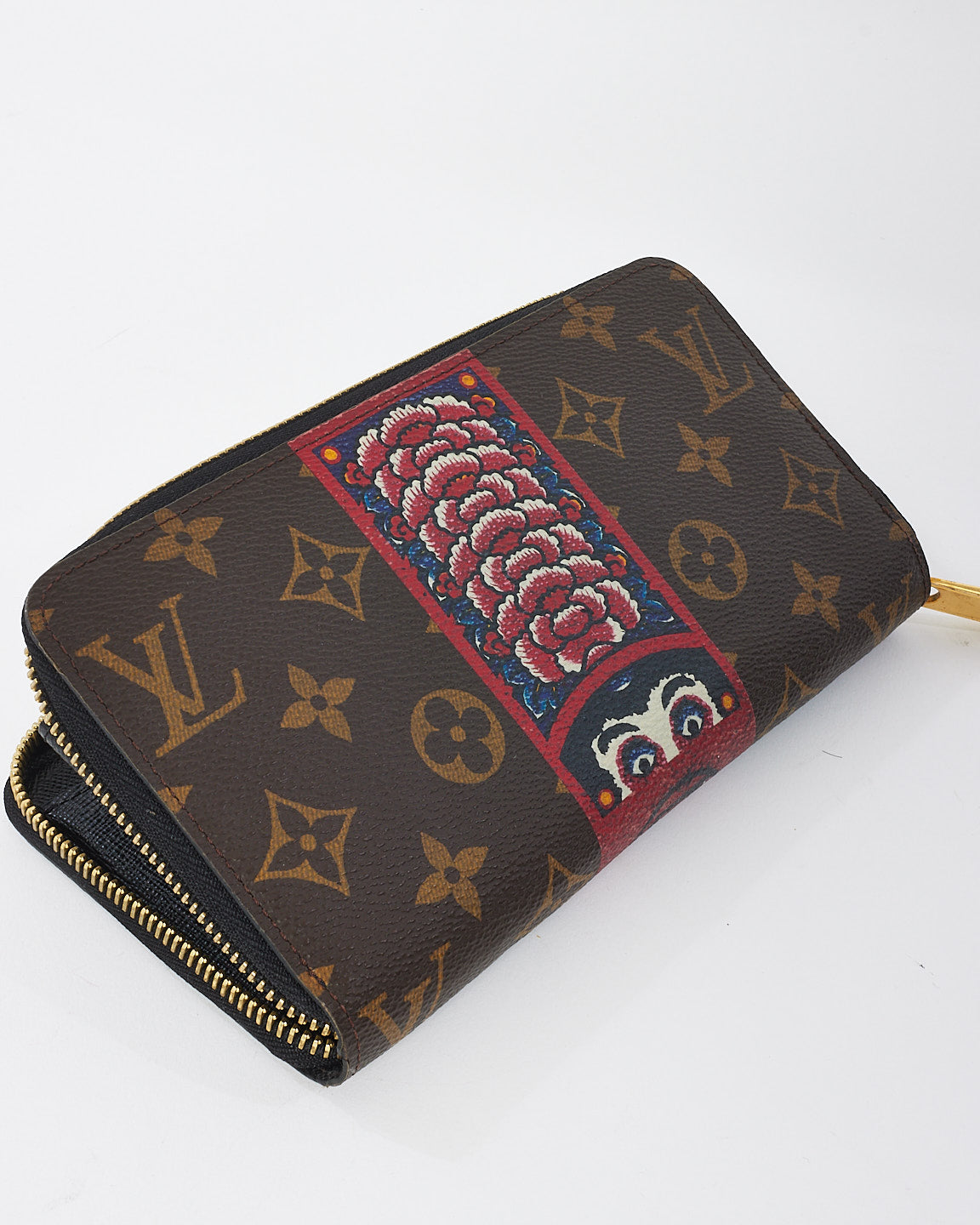 Louis Vuitton Monogram Canvas Kansai Yamamoto Kabuki Dharma Zippy Wallet