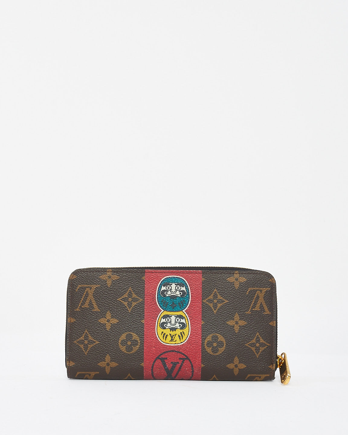 Louis Vuitton Monogram Canvas Kansai Yamamoto Kabuki Dharma Zippy Wallet