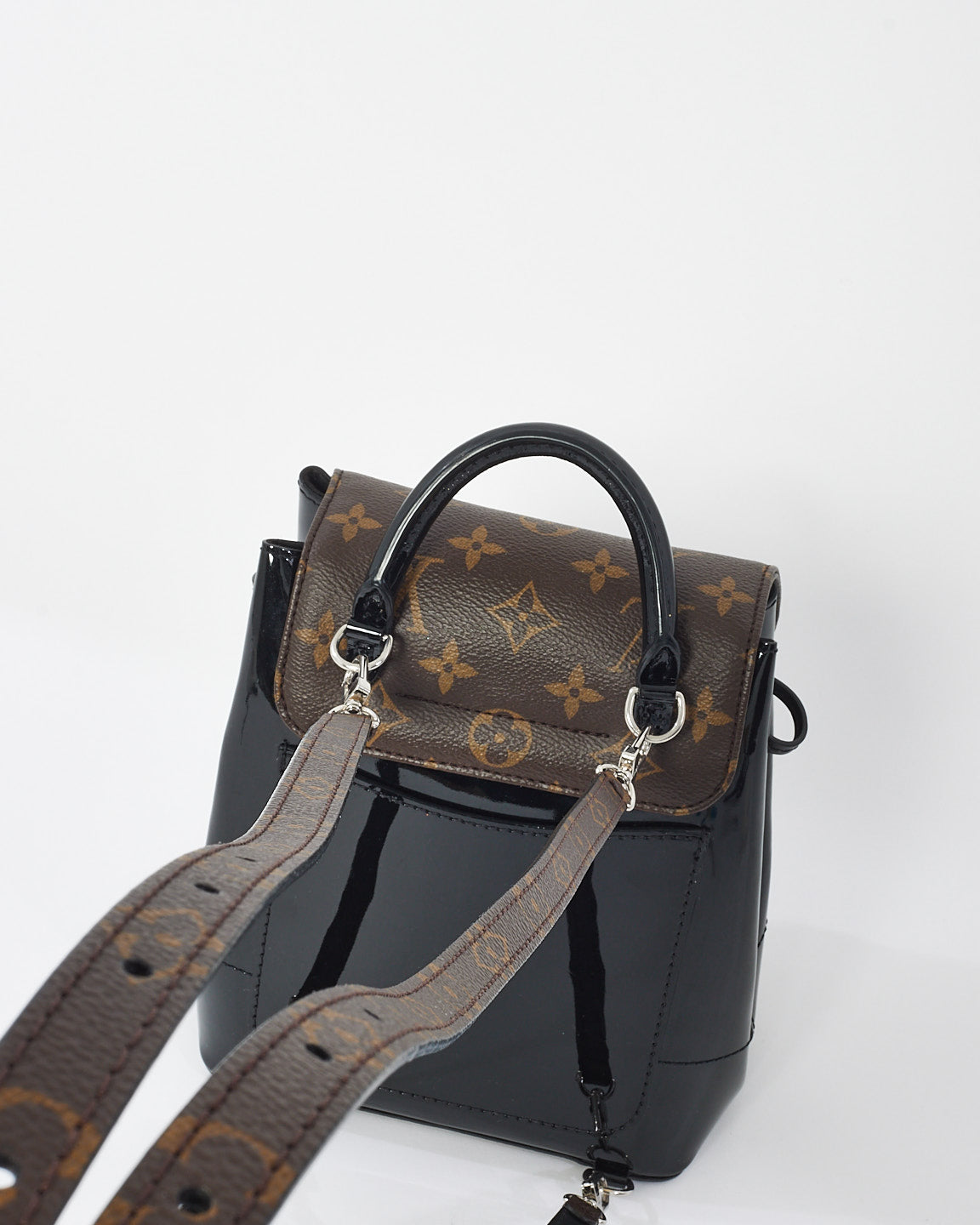 Louis Vuitton Monogram Canvas 
Patent Leather Hot Springs Backpack