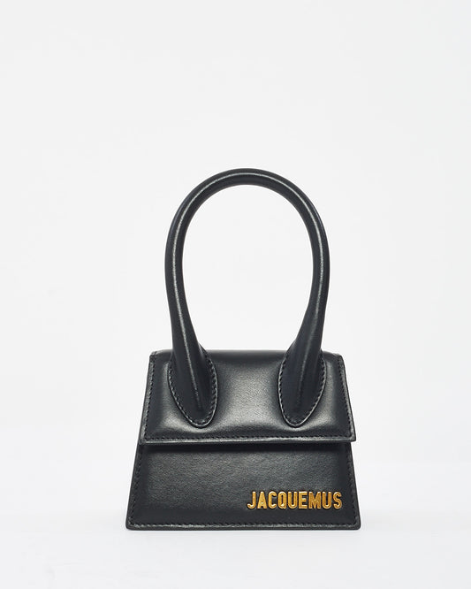 Jacquemus Black Leather Mini  
Le Chiquito
 Bag