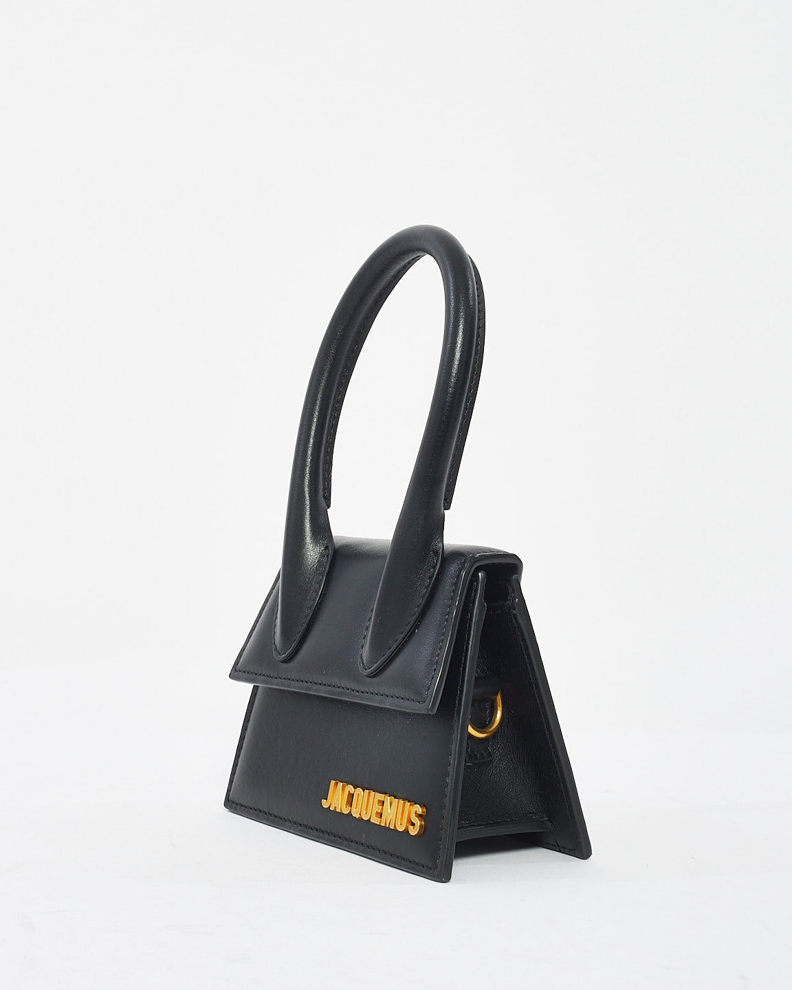 Jacquemus Black Leather Mini  
Le Chiquito
 Bag