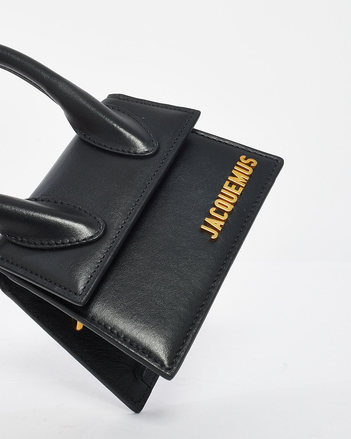 Jacquemus Black Leather Mini  
Le Chiquito
 Bag