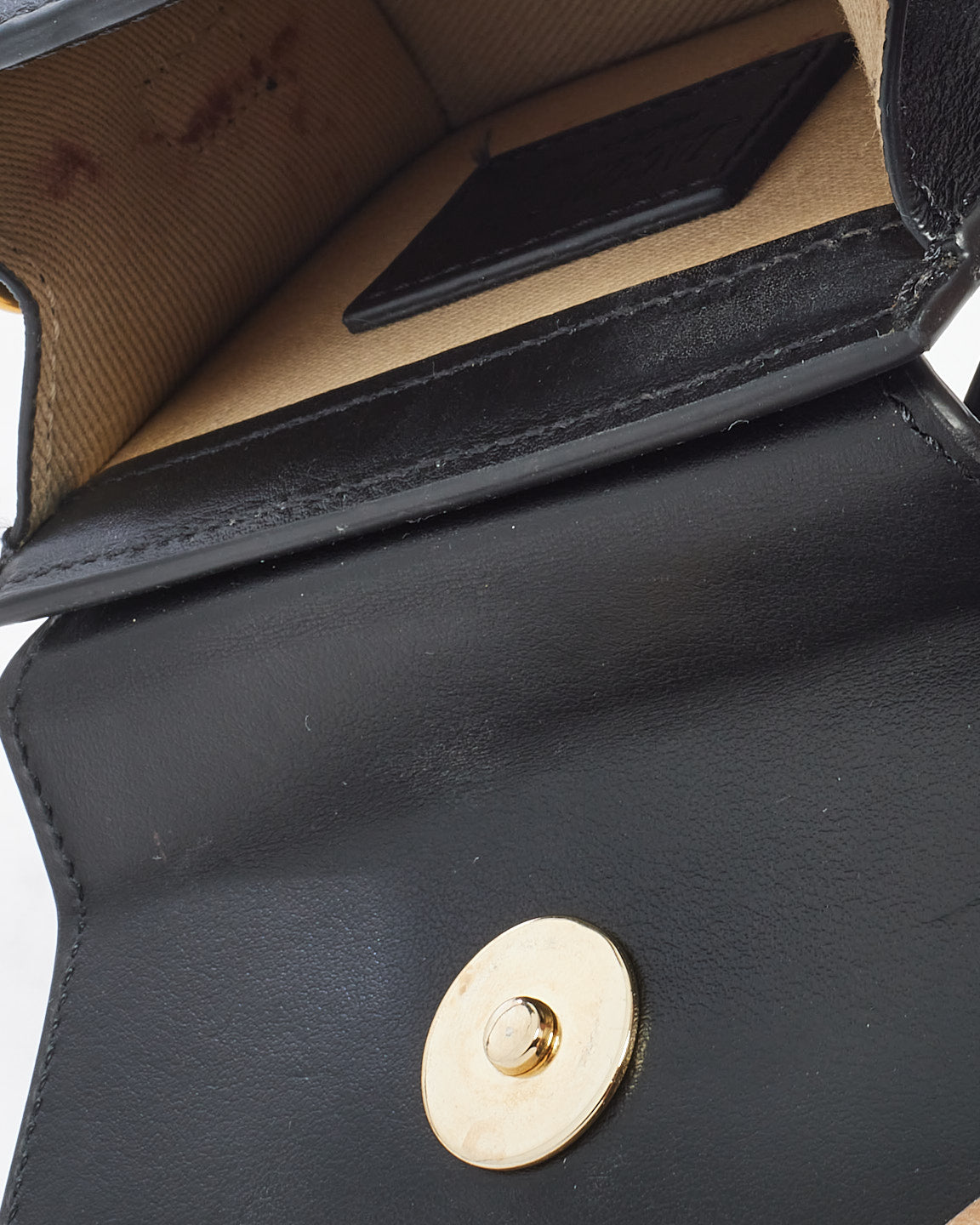 Jacquemus Black Leather Mini  
Le Chiquito
 Bag