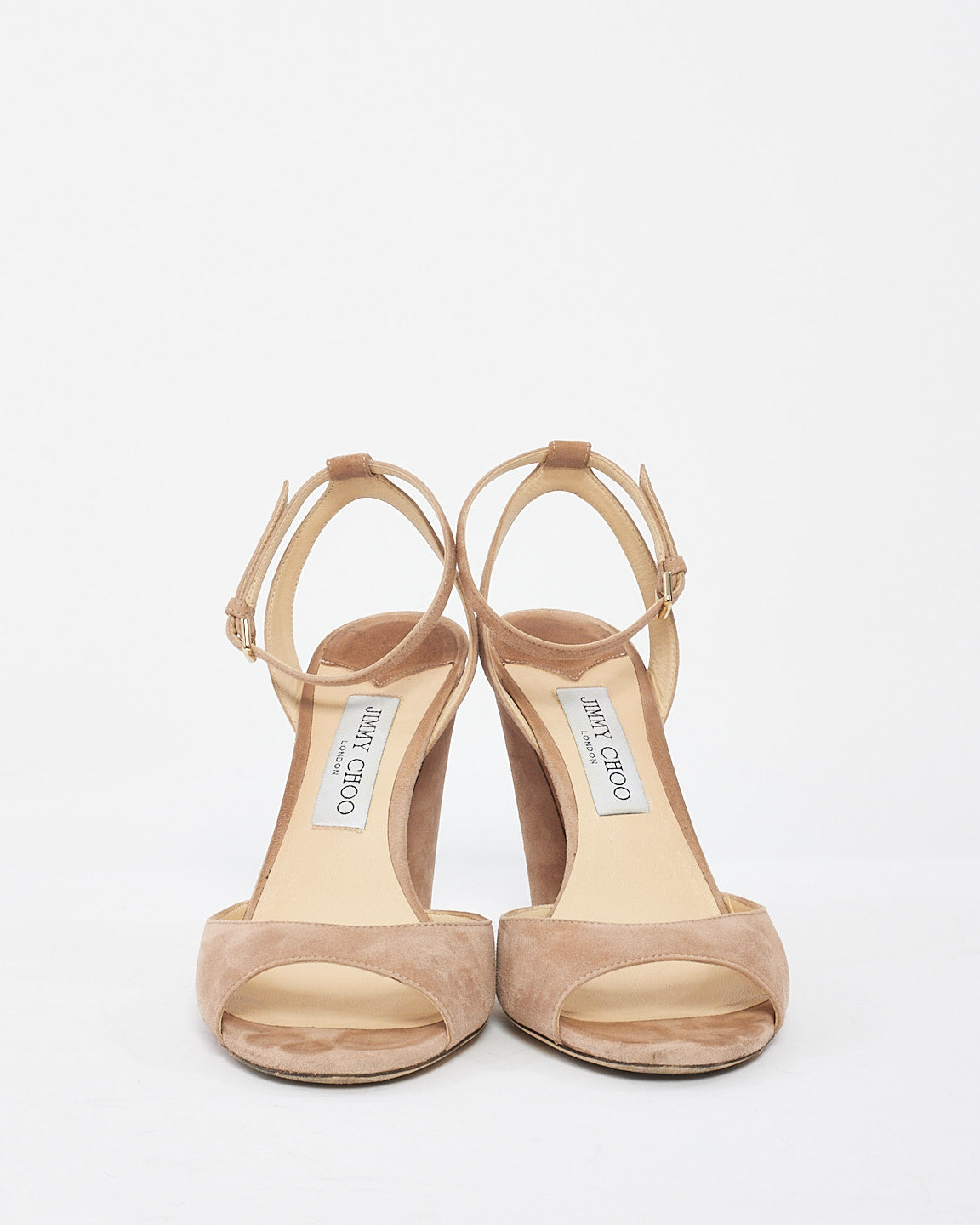 Jimmy Choo Pink Suede Miranda Sandals - 39.5