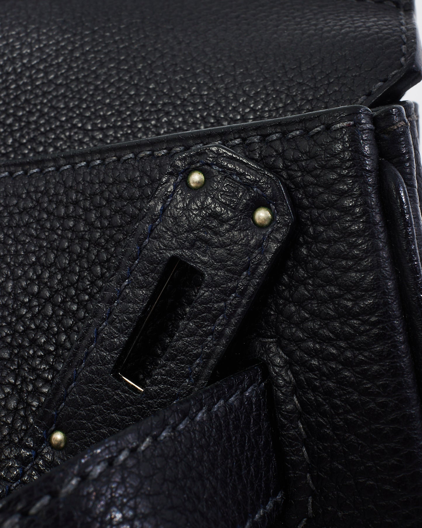 Hermès Bleu Nuit Togo Leather Birkin 35 with Palladium Hardware