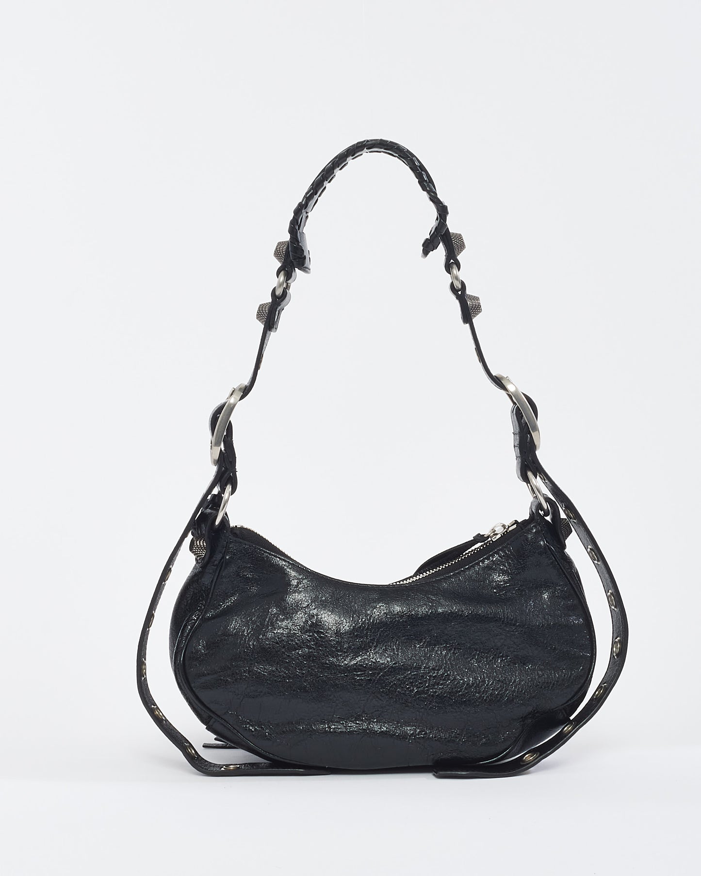 Balenciaga Black Leather XS Le Cagole Shoulder Bag