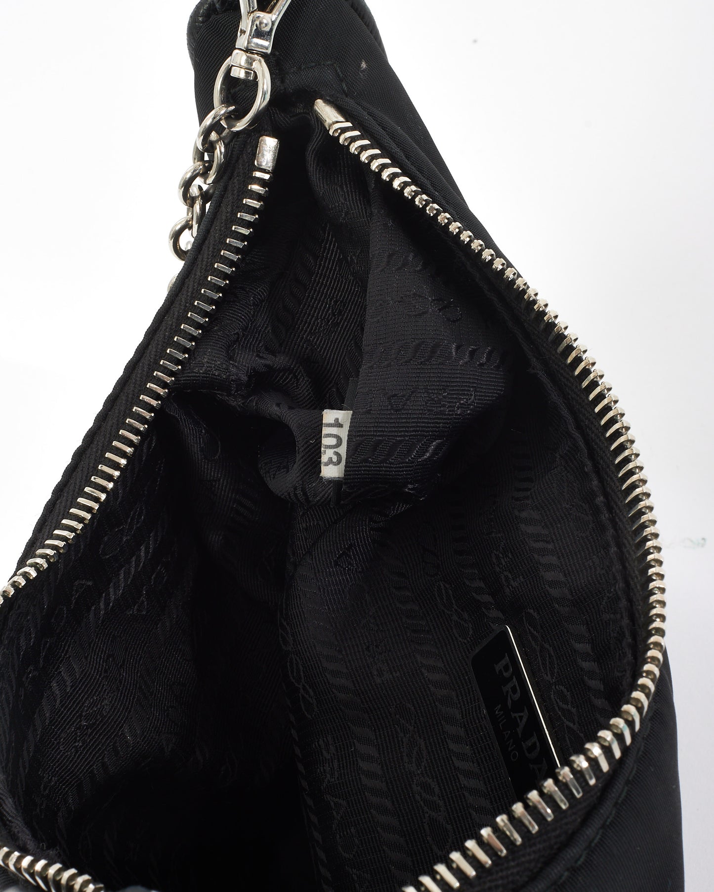 Sac Prada en nylon noir Tessuto Re Edition 2005