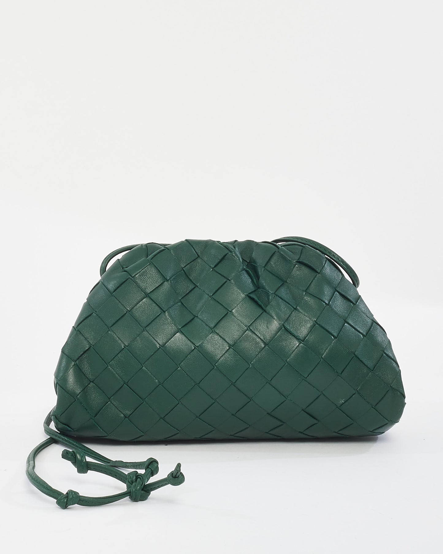 Bottega Veneta Green Mini Pouch Clutch Crossbody Bag