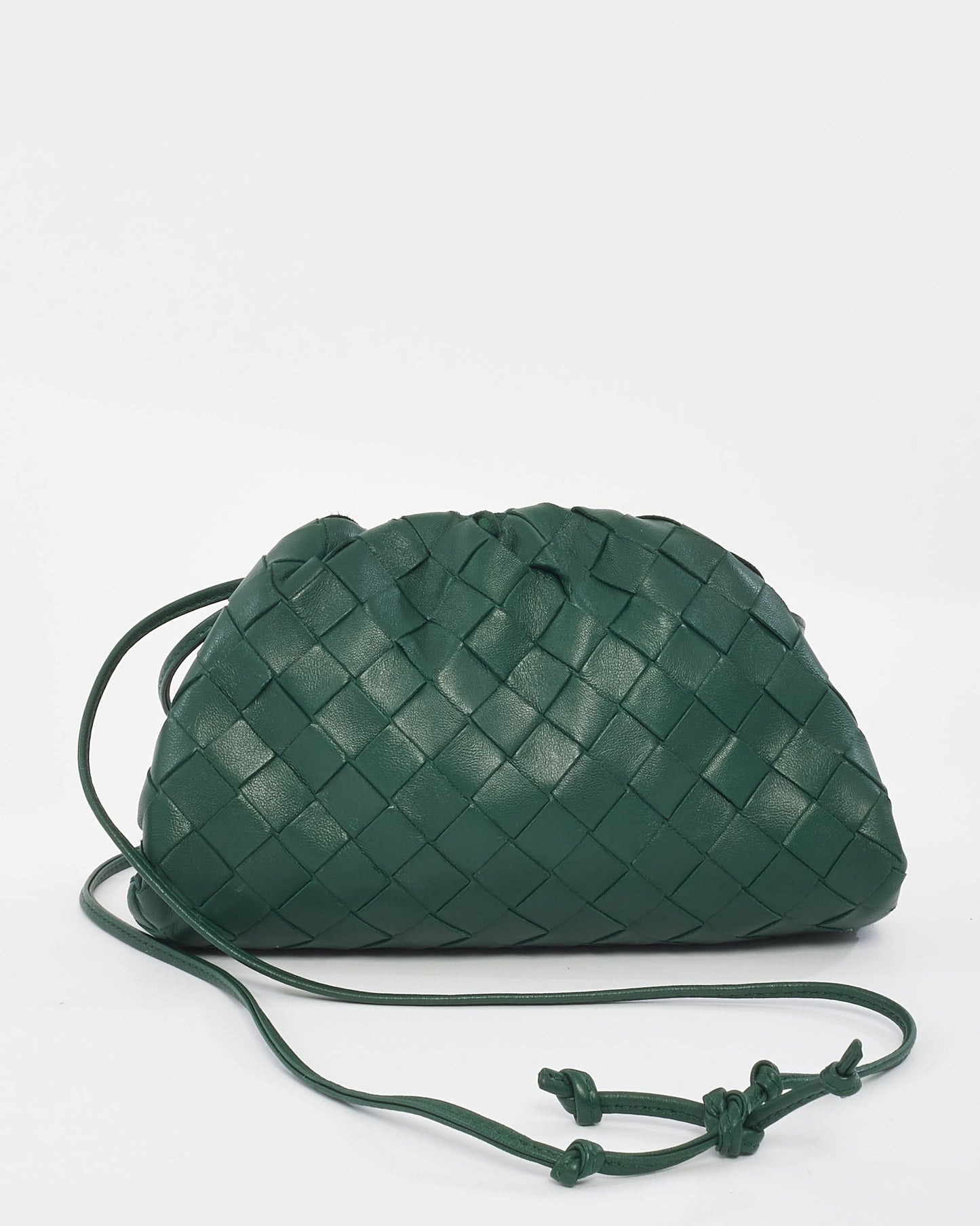 Bottega Veneta Green Mini Pouch Clutch Crossbody Bag