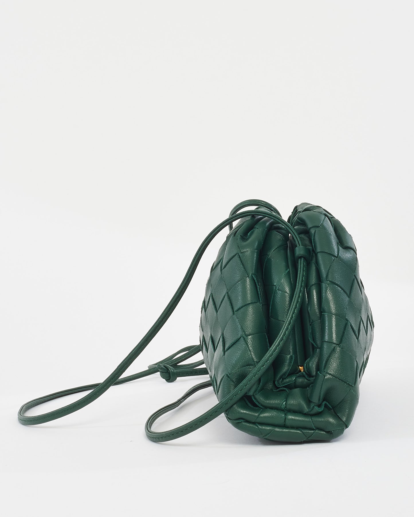 Bottega Veneta Green Mini Pouch Clutch Crossbody Bag