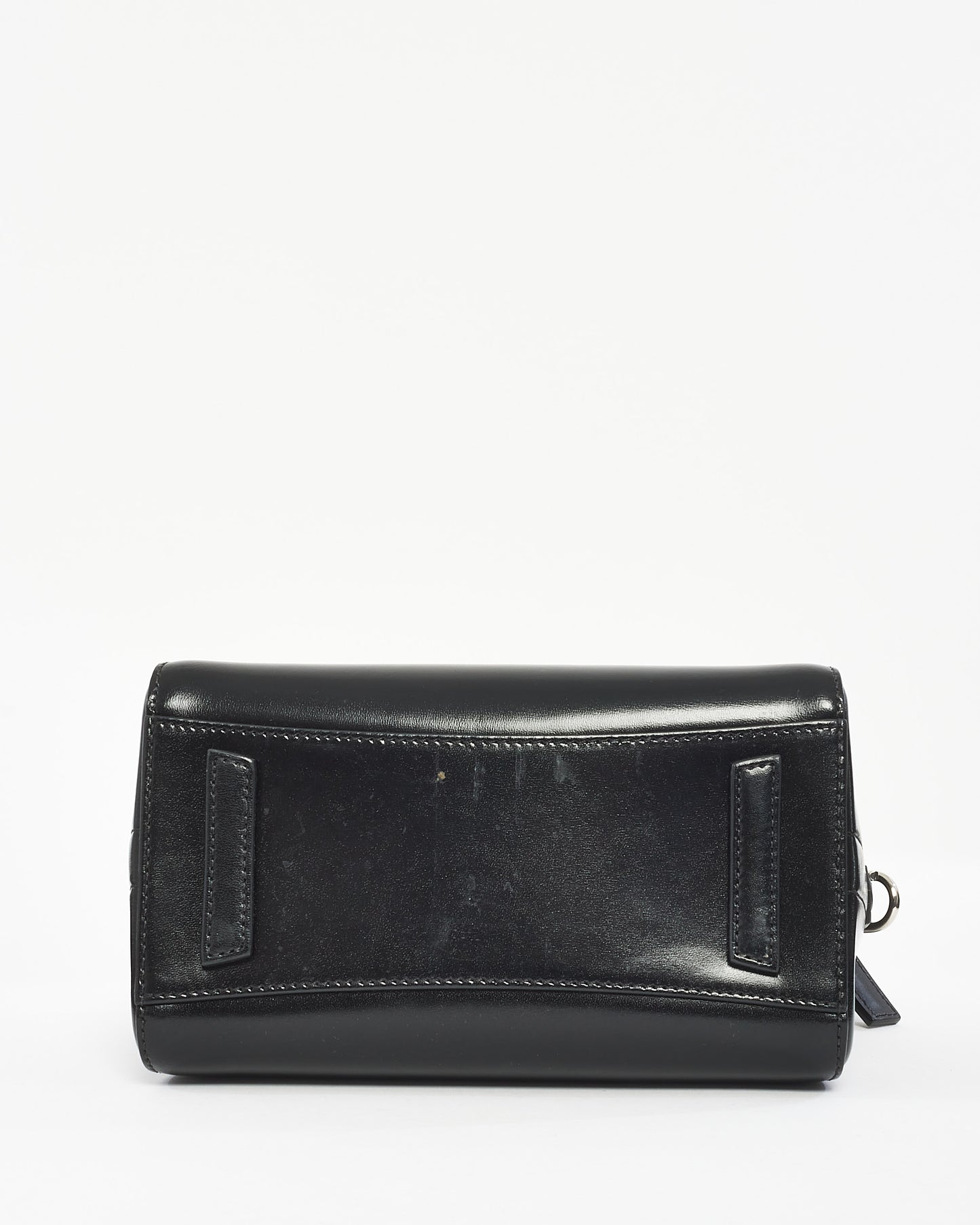 Givenchy Black Glazed Leather Mini Antigona Bag