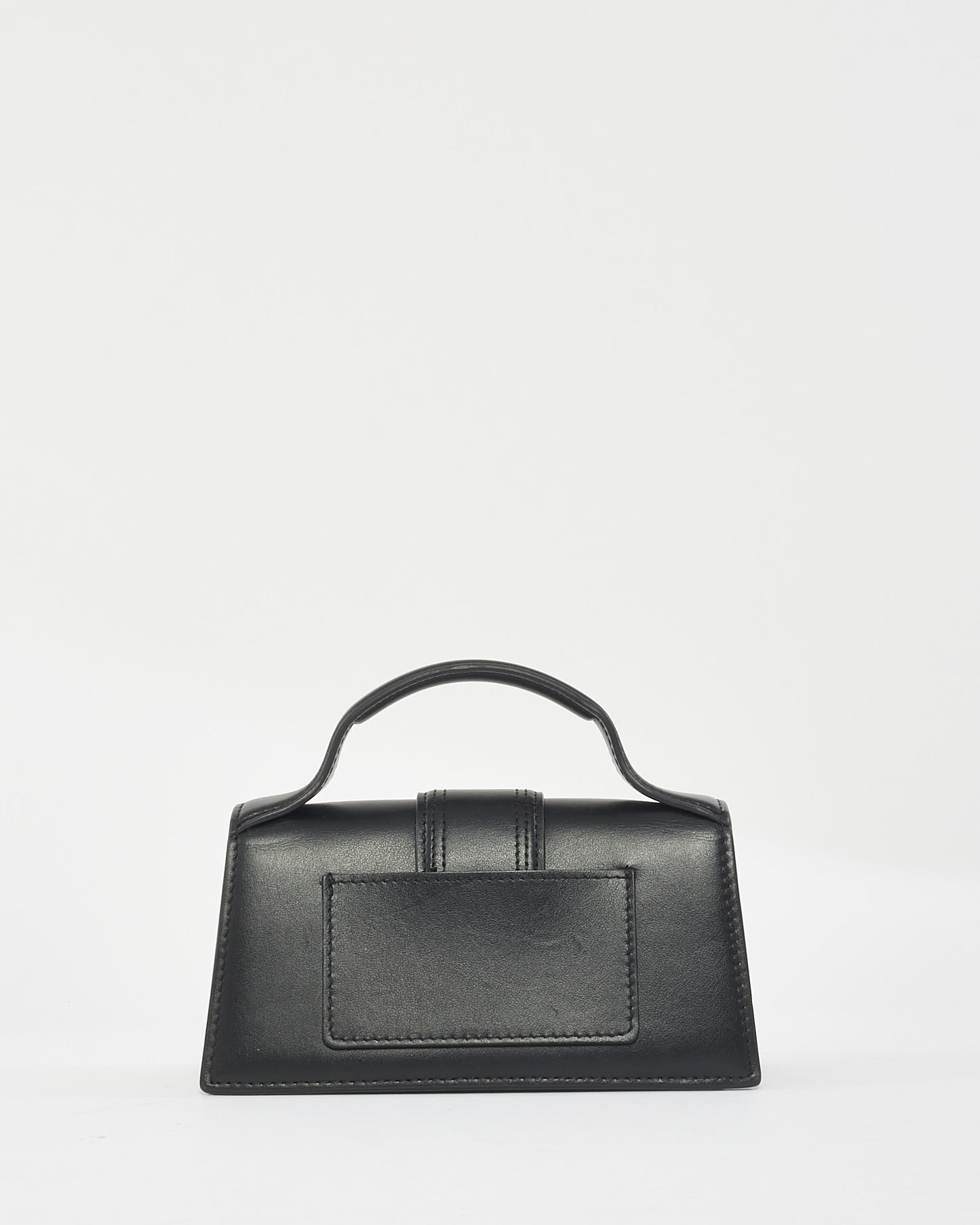 Jacquemus Black Leather Le Bambino Mini Clutch Bag