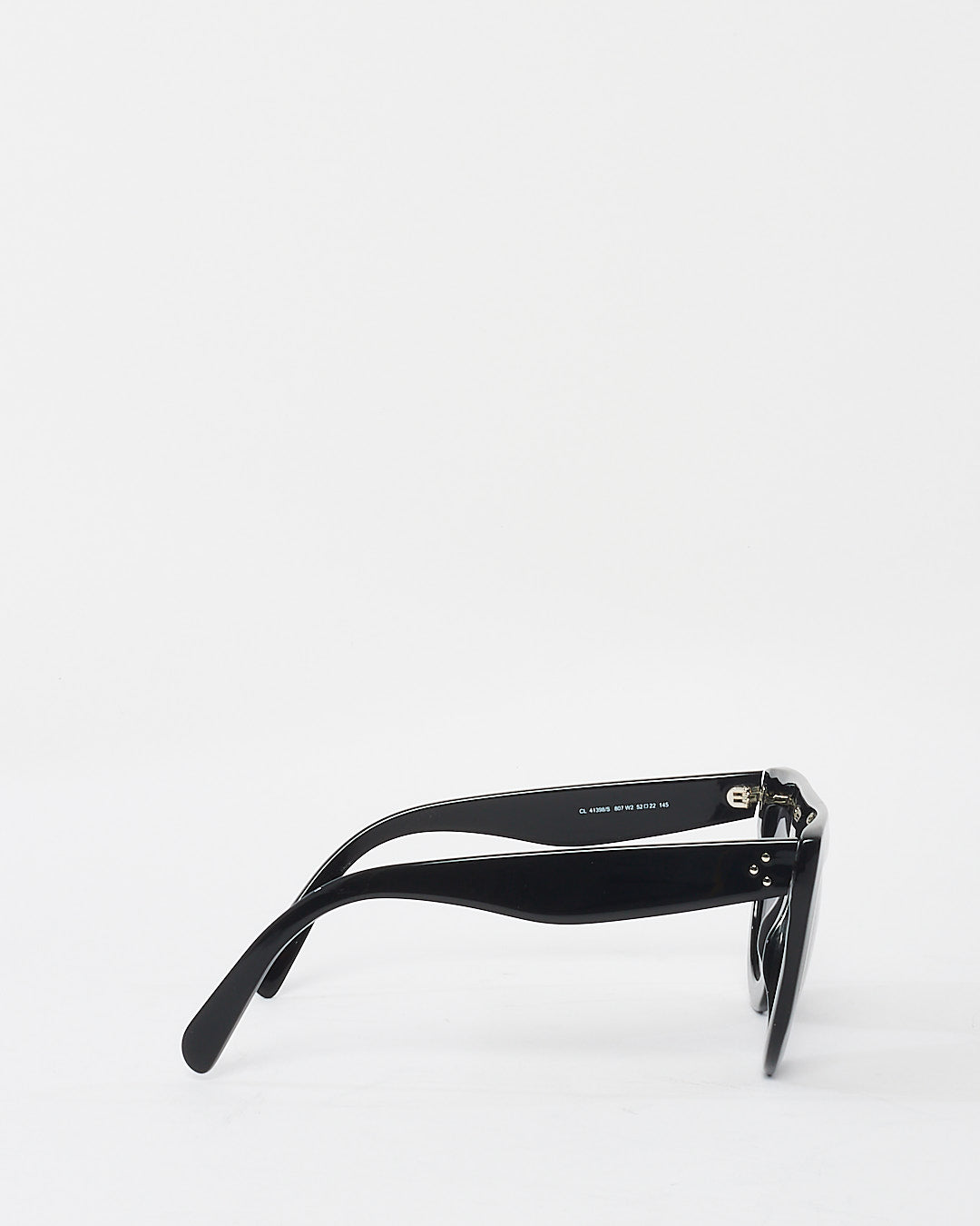 Celine Black Acetate Flat Top Sunglasses CL41398