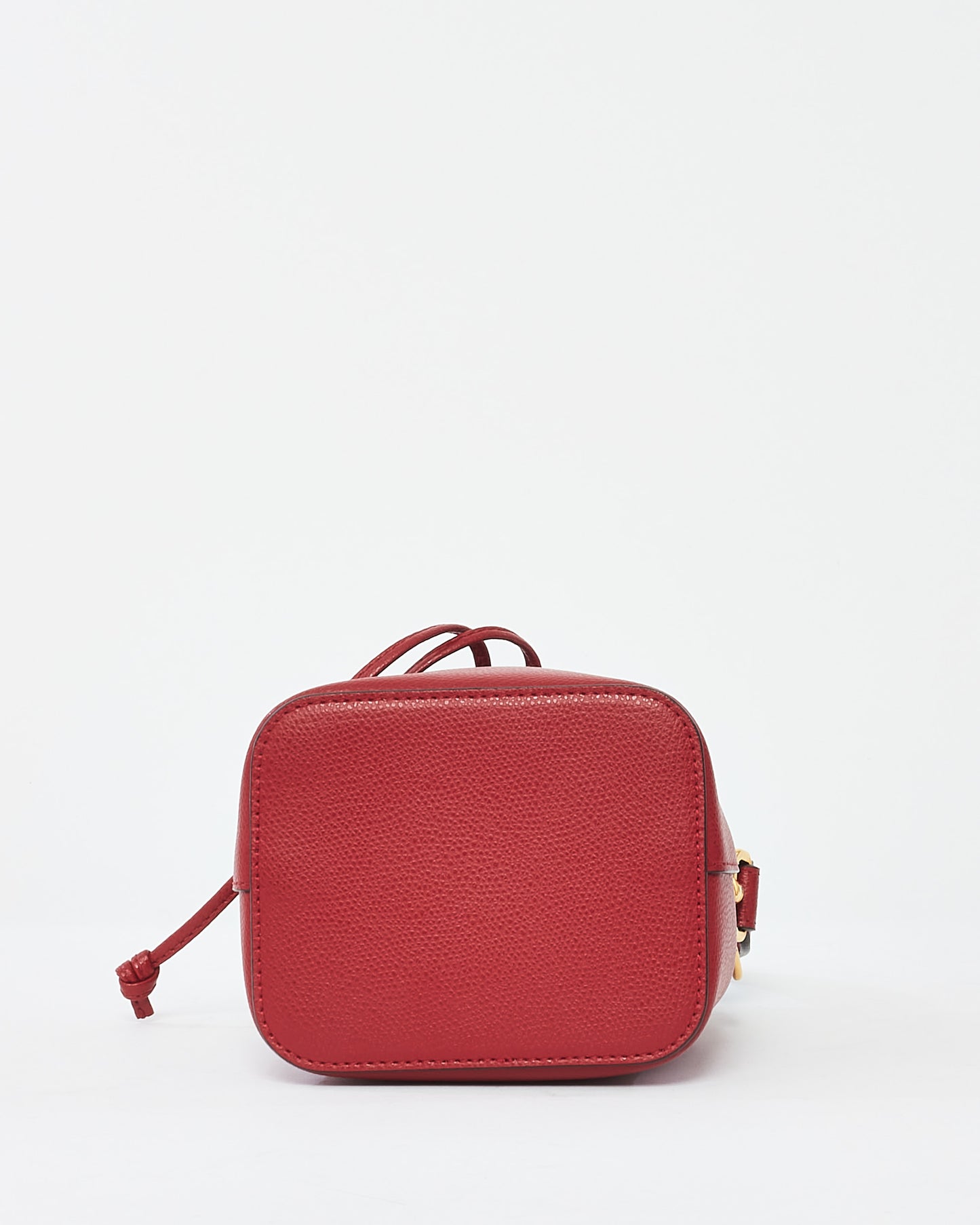 Fendi Red Leather "Mon Tresor" Mini Bucket Bag