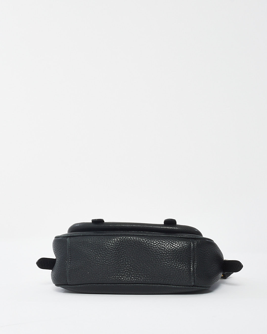 Prada Black Grained Leather Vitello Daino Messenger Bag