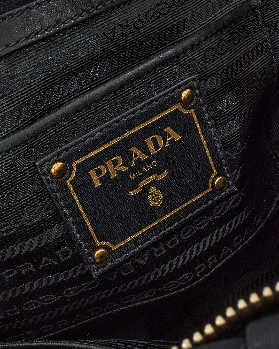 Prada Black Nylon Tessuto Gaufre Convertible Tote Bag