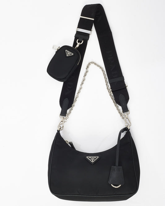 Prada Black Nylon Tessuto Re Edition 2005 Bag