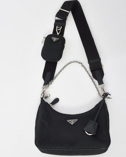 Prada Black Nylon Tessuto Re Edition 2005 Bag