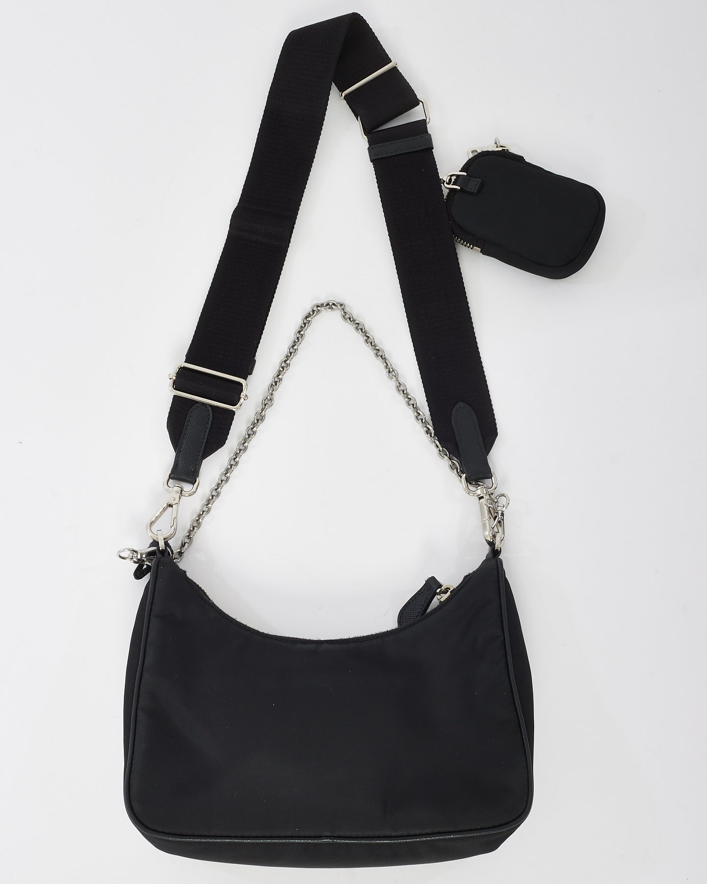 Prada Black Nylon Tessuto Re Edition 2005 Bag