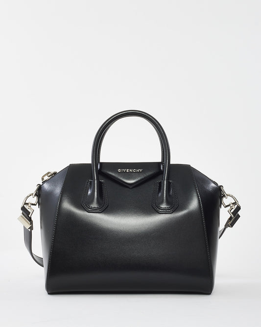 Givenchy Black Smooth Box Leather Antigona Small Tote Bag